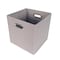 John Louis Home Fabric Bins, Canvas, Grey, 11 in W BIN-C-C02 - alternate 1